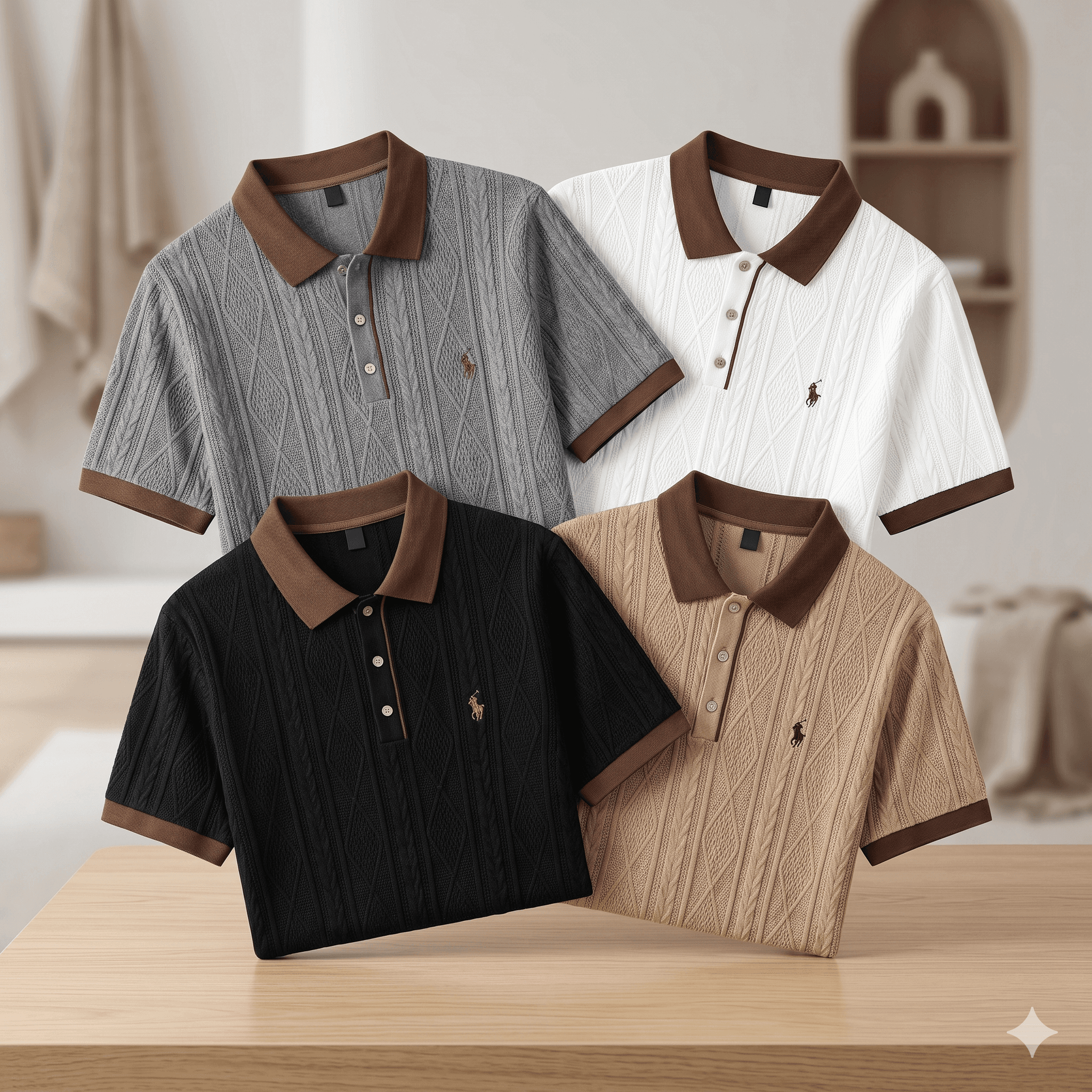 Knitted Polo T-Shirt